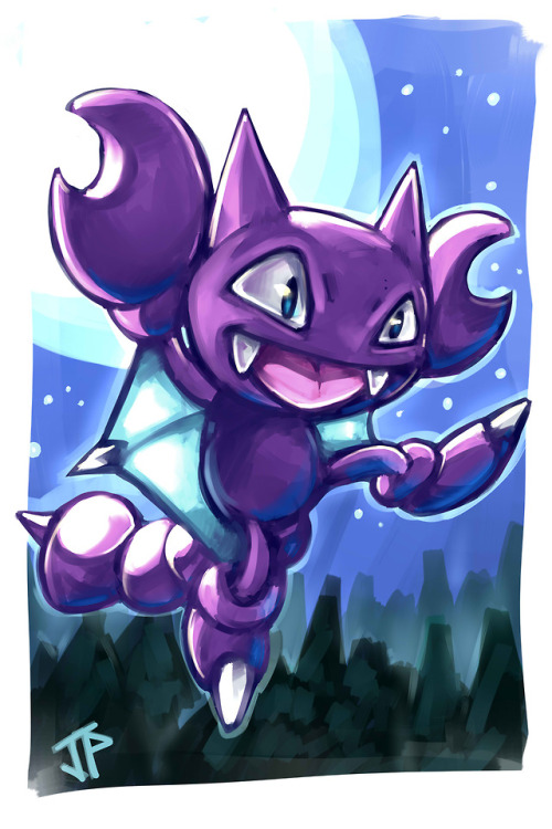 Some more art practice of my favorite Pokemon, Gligar :D 