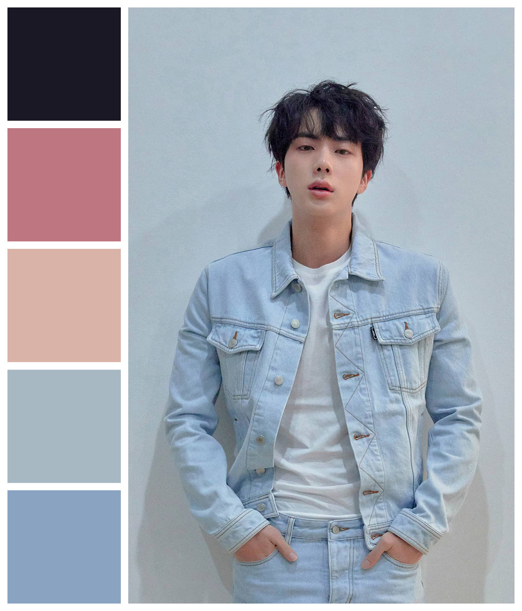 BTS Color Palettes — LY: Tear Concept Photos | Jin