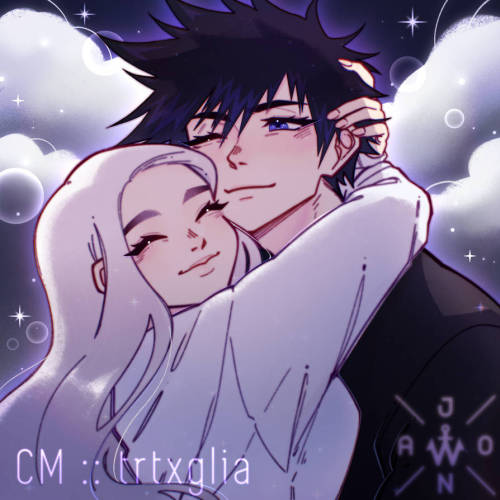 Couple Bust commission for @trtxglia ft Megumi !!!Thank you so much for commissioning me again!! ^^/