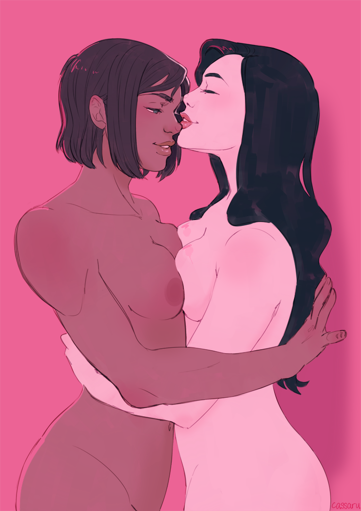 titsandcass:  I wasn’t ever really happy with the first Korrasami picture I did;