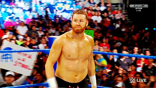 mith-gifs-wrestling:Your Daily Sami Smile.