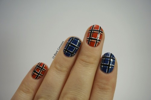 Marc Jacobs plaid nails - with Tutorialhttp://www.10blankcanvases.com/2015/01/marc-by-marc-jacobs-pl