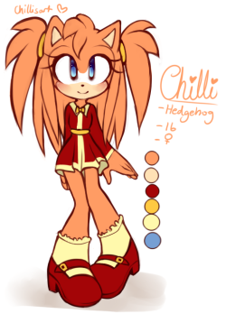 chillisart:  I redesigned Chilli a bit!! ;v;