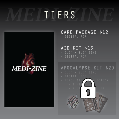 medi-zine: Preorders for MEDI-ZINE are open  We are a nonprofit zine about gore and body horror with