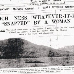 mythos-theos:  Cryptids → Loch Ness MonsterThe Loch Ness Monster, or Nessie, is an aquatic being which reputedly inhabits Loch Ness in the Scottish Highlands. It is similar to other supposed lake monsters in Scotland and elsewhere, and is often described