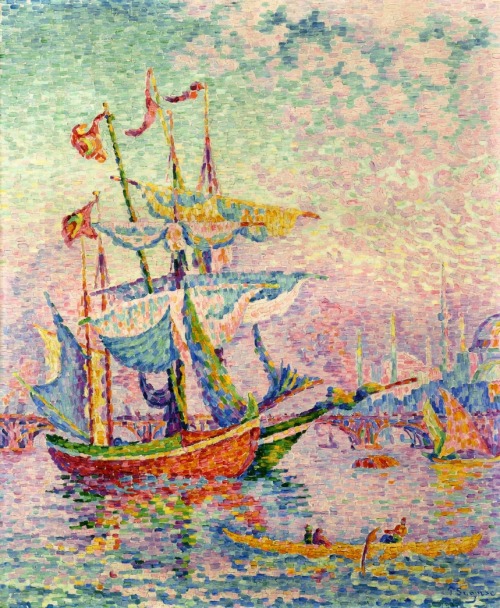 Sex artist-signac:  Le Corne d'Or, Le Pont, 1907, pictures