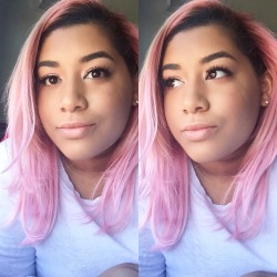 elysiumalps: pink hair now  I feel like a piece of cake  