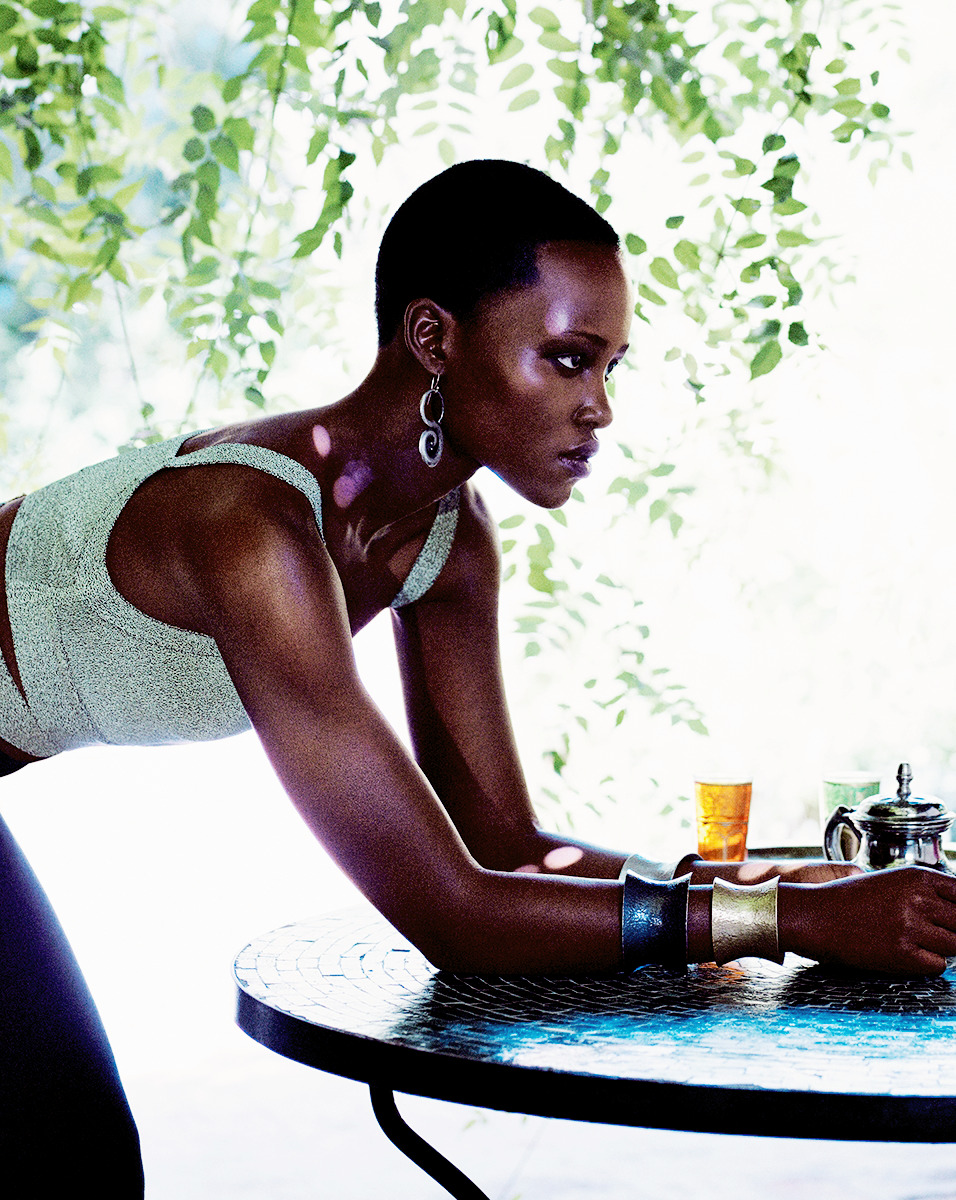 thequeensofbeauty:Lupita Nyong’o for Vogue by Mikael Jansson, 2014