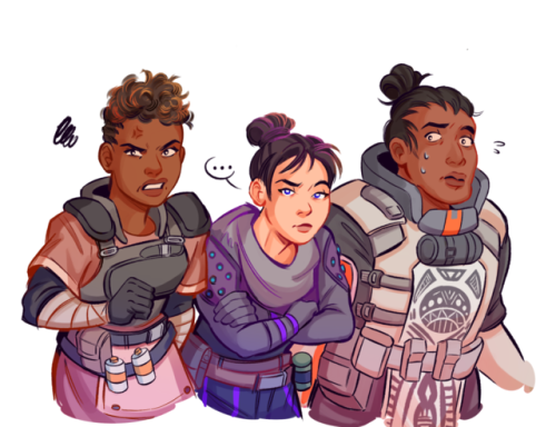 nightly-apex-legend: zimtdraws: Rival Squads I just want a sequel that bloodhound, pathfinder a