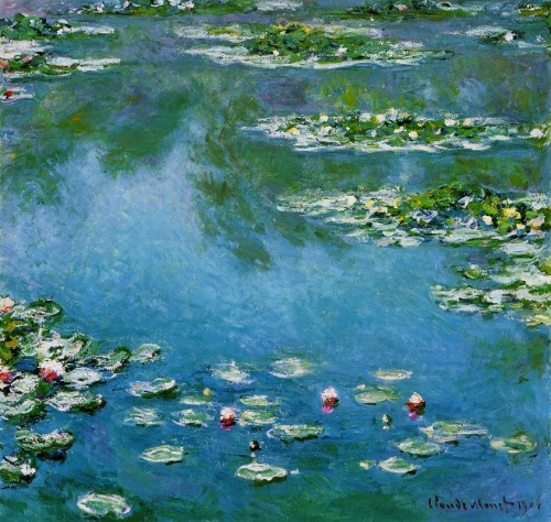 goodreadss:Water Lilies (1906) by Claude MonetThe Cabbage Patch  -   John Henry Twachtman  1893 Amer