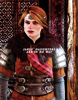 ladyennefers:cerys an craite is the daughter of a jarl