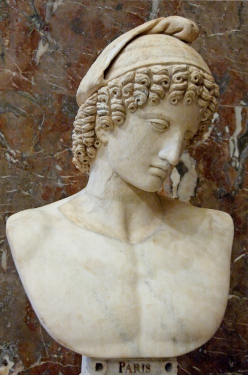 lionofchaeronea:Roman marble sculpture of the Trojan prince Ganymede, abducted by Zeus/Jupiter to se