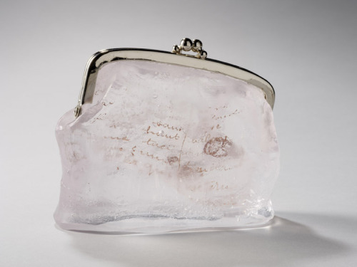 misswallflower:Lost and Found - glass purses by Philippa Beveridge“This on-going series o