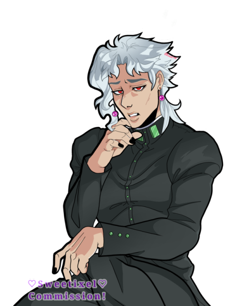 sweetixel:2/3 kakyoin commission transparent and background versions for @cherriesandratsSomebody fo