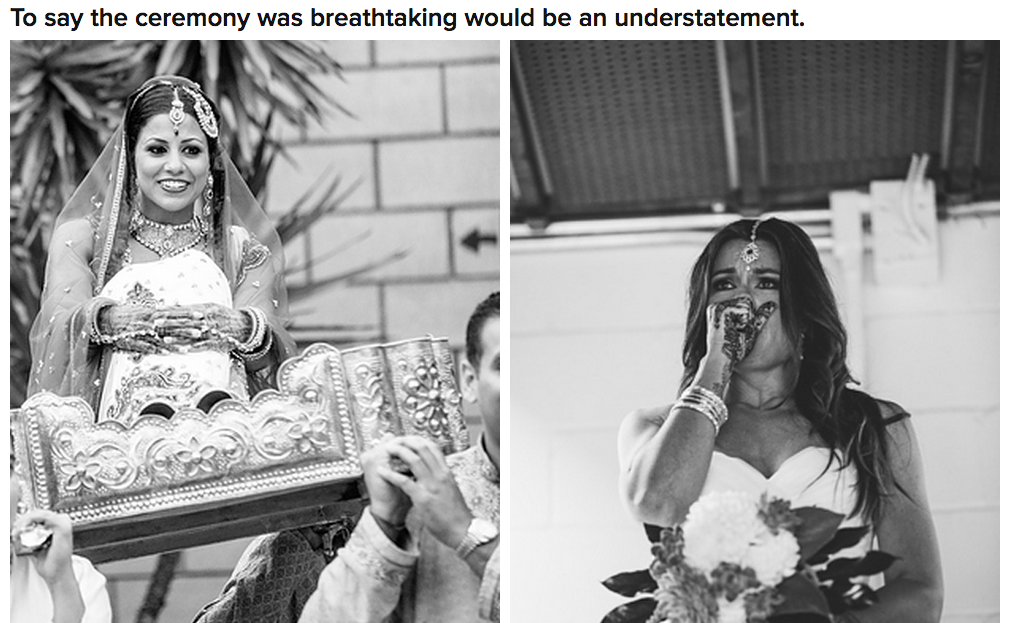 buzzfeedlgbt:This Indian lesbian Wedding Is Absolutely Breathtaking