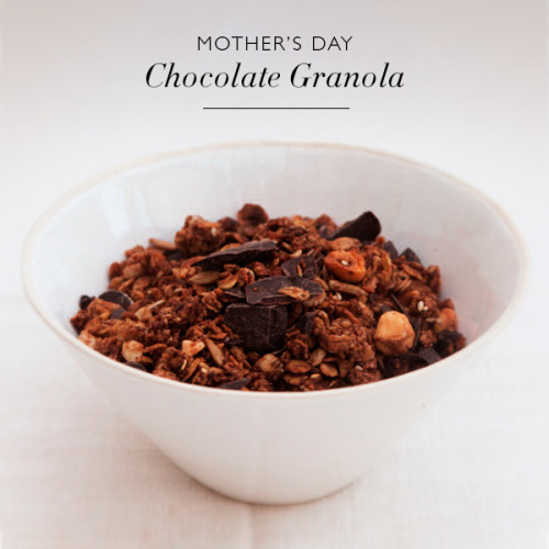 in-my-mouth:  Mother’s Day chocolate granola by Jane Suthering and Hotel Chocolat