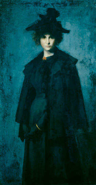 Jean Jacques Henner - Portrait of Madame Laura Leroux