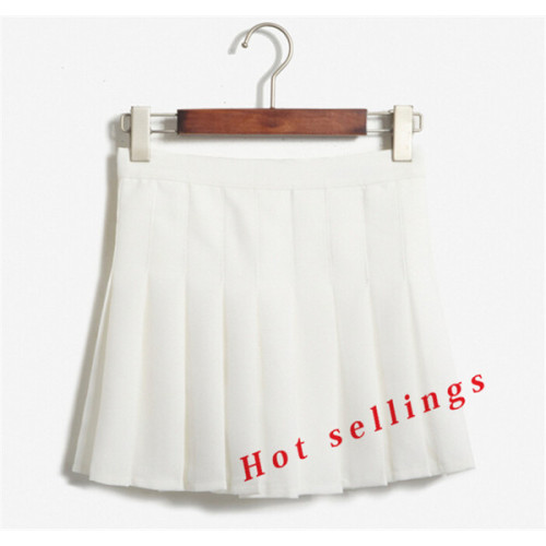 White pleated tennis skirt