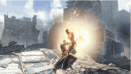 alpha-beta-gamer:  Rise Of Incarnates - a great looking 2v2 combat game from Bandai Namco (Tekken, SoulCalibur, etc) in which players take control of super powered Incarnates and beat the crap out of each other in real-world cityscapes.Featuring a mixture