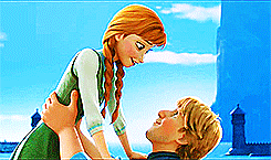perfectlyanimated:Disney Screencap/Gif Challenge:↳ 10 Couples: Anna and Kristoff