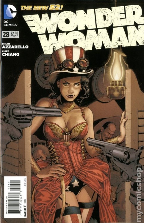 ungoliantschilde:  the Wonder Woman, Vol. 4 # 28 Steampunk Variant was illustrated by JG Jones.