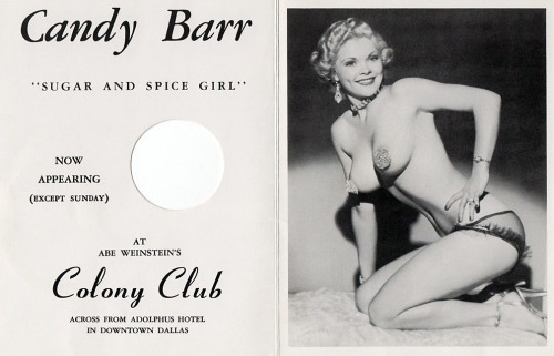 Porn photo Candy Barr       aka. “The Sugar