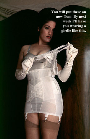 Lorna decided to ease her sub gently into forced feminisation and cross-dressing, but would soon hav