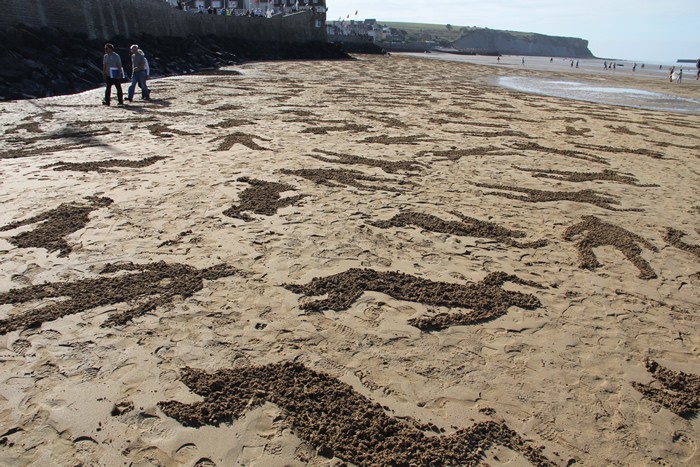 odditiesoflife:  9,000 Fallen Soldiers Stenciled into Sand at Normandy Beach To commemorate