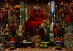 gothicstripper:  gartertips:  fileformat:  lowereastnowhere:fileformat:  arely gonzalez is a mexican trans woman living in jackson heights that runs a huge altar to santa muerte - who is seen as a patron saint of those in less than fortunate positions