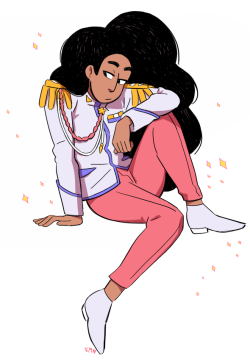 rebeccasugar:  troffie:  When I was working on ‘Alone Together’ over a year ago I remember being struck with a REALLY dire need to draw Stevonnie in an Utena Duelist uniform… Anyway I recently found the sketch I did of it so I cleaned it up and