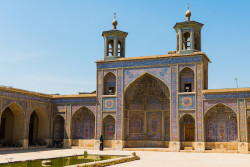 asylum-art:    Luminous Mosque with the rainbow colors The stunning Nasir al-mulk Mosque hides a gorgeous secret between the walls of its fairly traditional exterior: stepping inside is like walking into a kaleidoscope of colors. Every day, the rays
