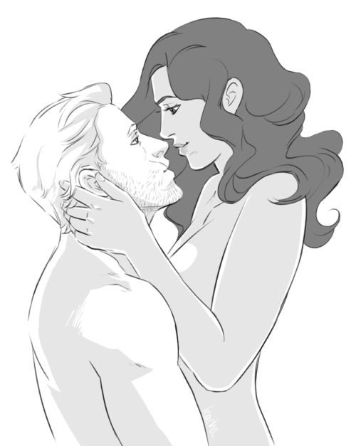 a-shakespearean-in-paris: Cullen and his lady Lydia enjoying a moment alone, done by the fabulous @n