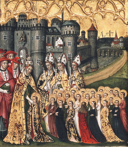 Altarpiece of Saint Ursula and the Eleven Thousand Virgins by Joan Reixach,1468 