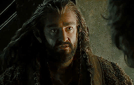 bagginhsield:thorin + staring at bilbo  ♥