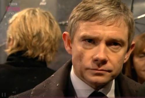 whovianfloozy:Martin Freeman on the red carpet #bafta