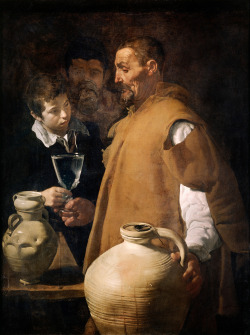 thisblueboy:Diego Velazquez (Seville 1599-1660 Madrid), The Waterseller, c.1622, Apsley House, The Wellington Collection, London (Now on the view in Kunst Historisches Museum, Vienna per Velazquez exhibition from Oct. 2014 to Feb. 2015.)