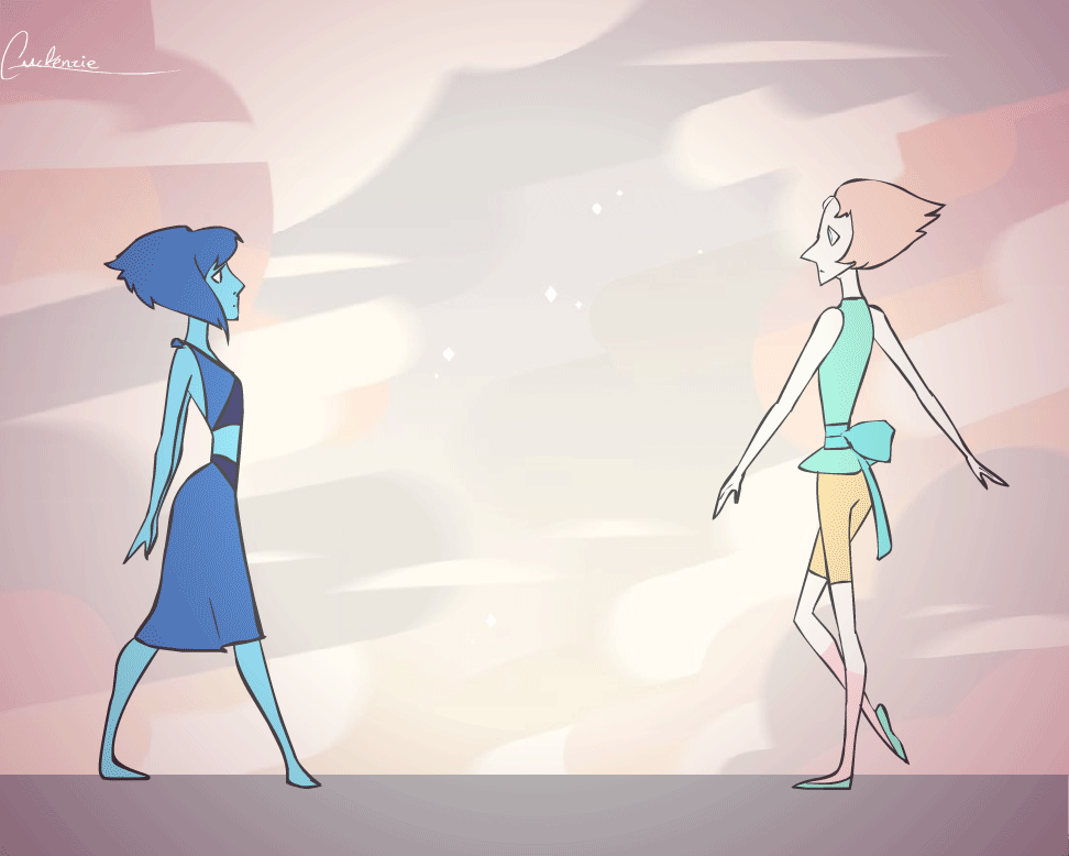 cassiethesassie:  ✨❤ The Ballet theme of a Lapis/Pearl fusion ❤✨   @slbtumblng