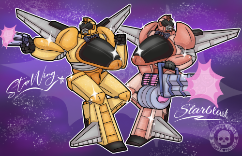 Starwing And Starblast, The Twins! #characterart #characterdesign #art #digitalartwork #Transformers