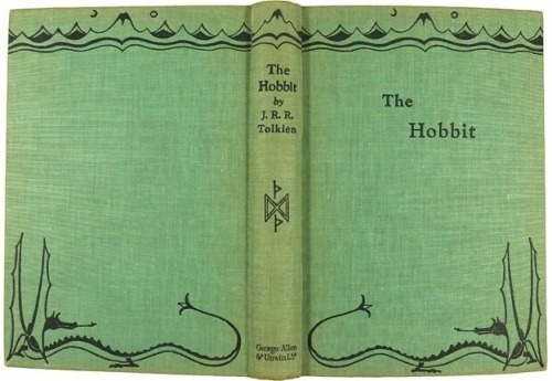 tolkienillustrations:J.R.R. Tolkien’s cover for the first edition of The Hobbit