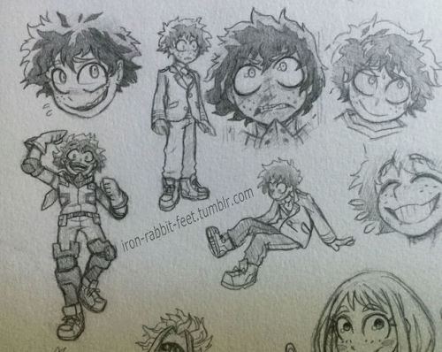 iron-rabbit-feet:Some old MHA drawings of mine,