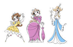 starrybitz:  Some Mario ladies! They’re all so cute!❤    girl power~ &lt;3