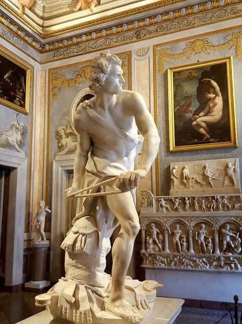 ganymedesrocks: apollophile:  David Gian Lorenzo Bernini 1624 Galleria Borghese, Roma   8==☼==8    Gian Lorenzo Bernini (1598 - 1680) 