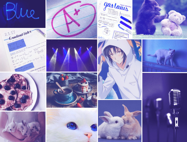 An aesthetic for Iori Izumi with themes of rabbits, cats, bear pancakes, being an idol and a straight A student, and the color indigo blue. I hope this is good!picture found here-Mod pana #Iori izumi kin  #izumi Iori kin #Idolish7#idolish7 kin #idolish seven kin #Aesthetic#kin aesthetic#idol kin#idolkin#Otherkin#fictionkin