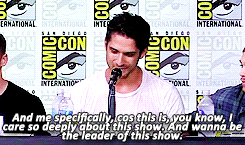 shelleychennig:Tyler Posey says ‘Goodbye’ to Teen Wolf at San Diego Comic Con.