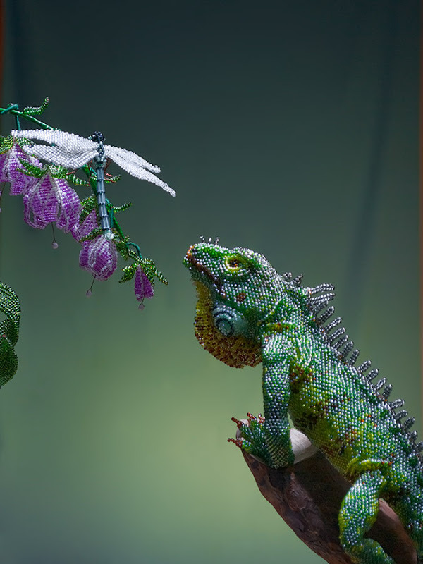 gabis2r:  Beaded Iguana by  zhanna_vasileva 