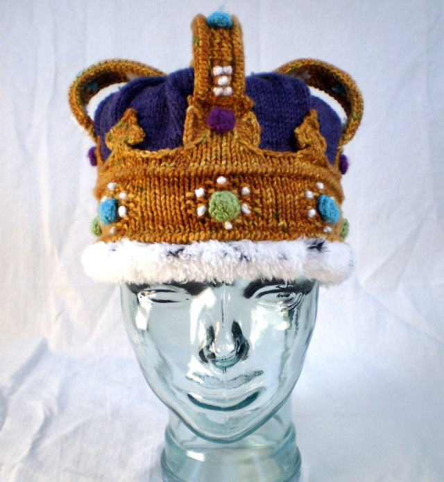 The Most Royal Crown You'll Ever Knit ... A Truly Magical, Marvelous, Magnificent Pattern ... There Are Not Enough M Words ......