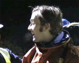 mizgnomer:Behind the Scenes - David Tennant in costume as the Tenth Doctor, but without the Tenth Do