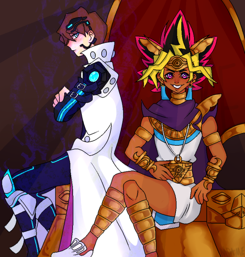 mdame-art:My first time drawing actual Yugioh characters and not just ocs, im so happy with it!! Eve