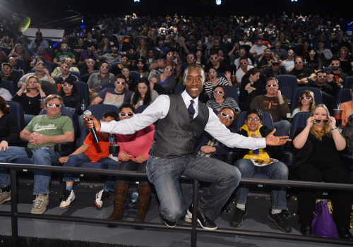 thegatemag:  Actor Don Cheadle at the ‘Iron Man 3’ advanced public screening on April 29, 2013 at the Cineplex Odeon Yonge & Dundas Cinemas in Toronto, Canada.  Photo by George Pimentel. 