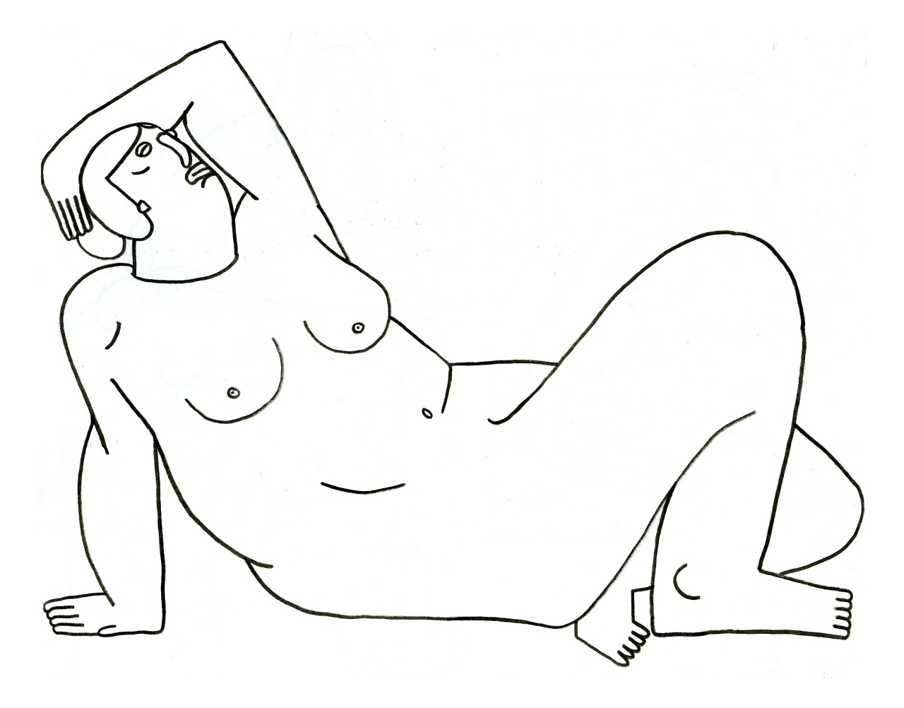 thomascolligan:  — Reclining Nude
